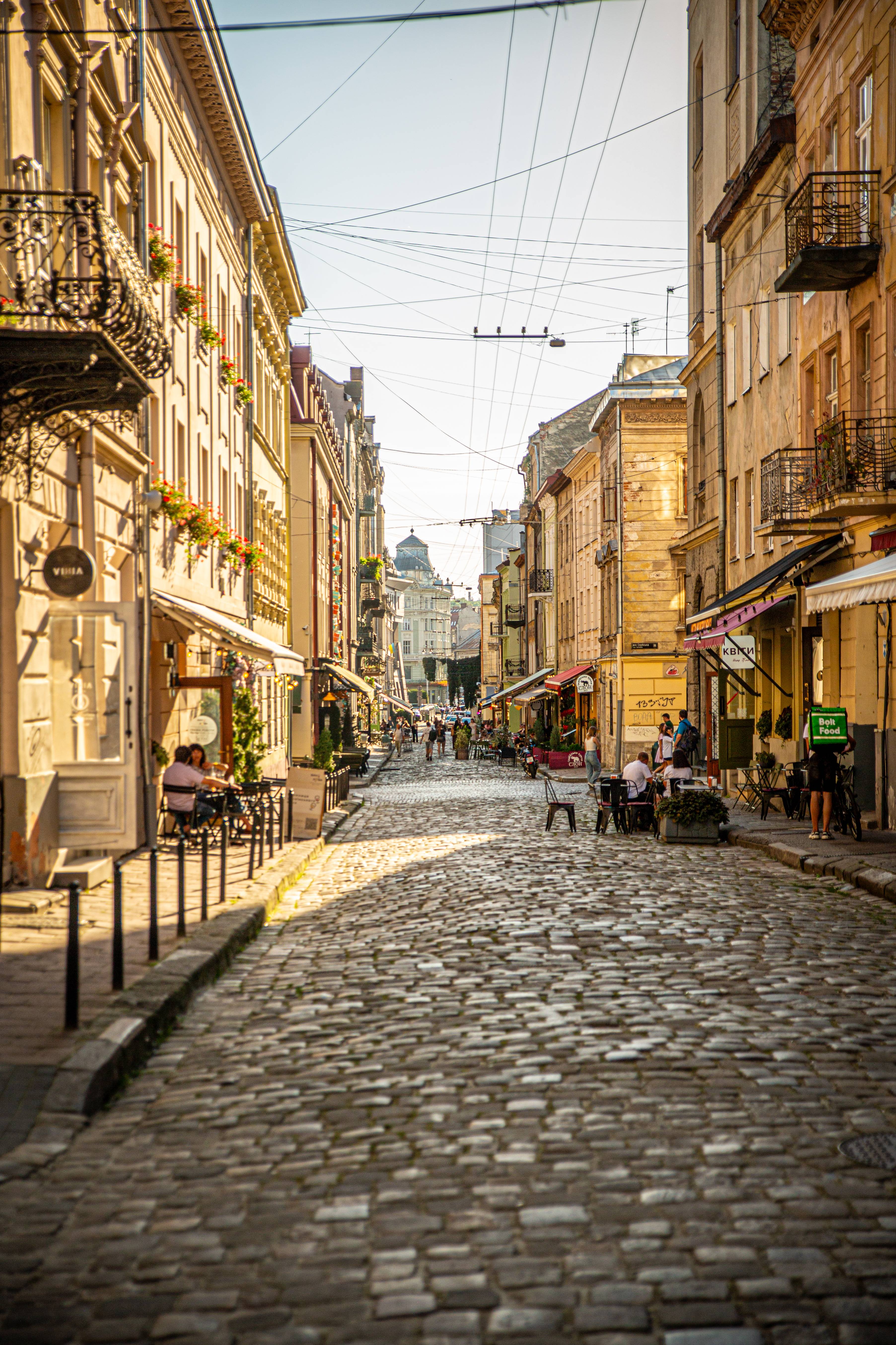 Street scene in Lviv.